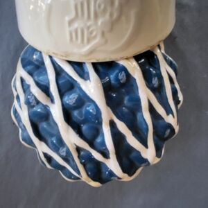 Blue and White Ceramic Art Piece